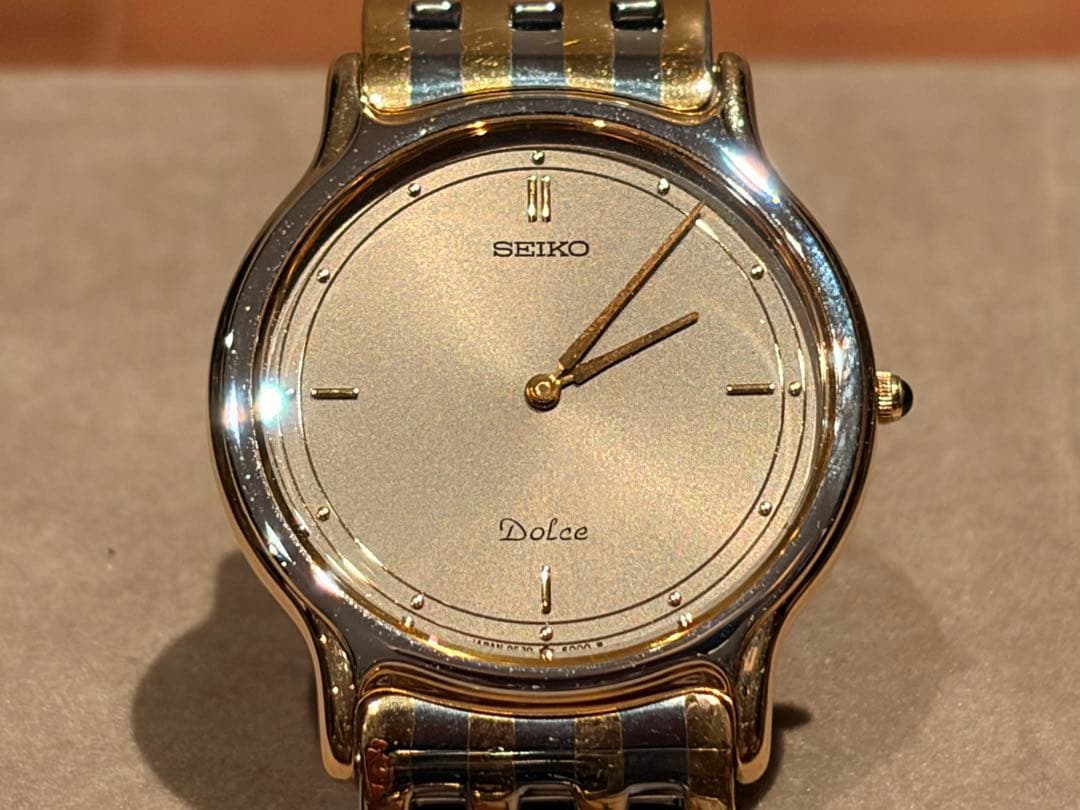 ★美品★セイコー SEIKO ドルチェ DOLCE★グレー文字盤★9530