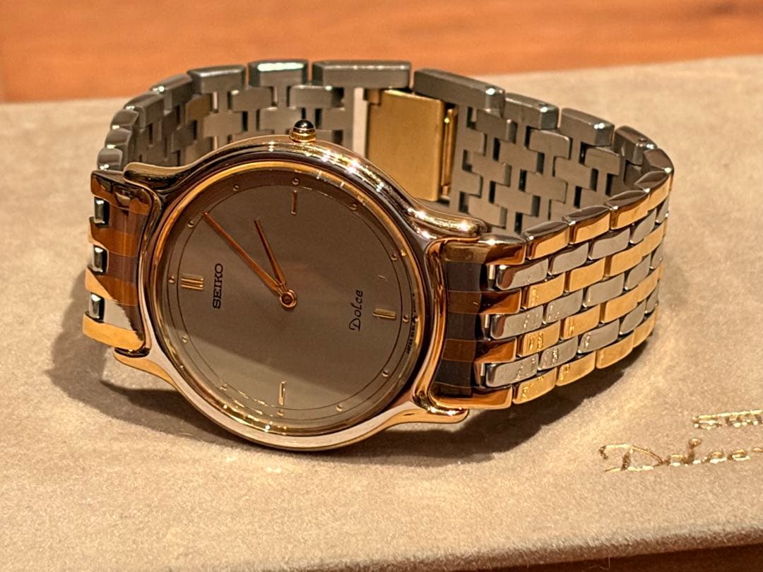 ★美品★セイコー SEIKO ドルチェ DOLCE★グレー文字盤★9530