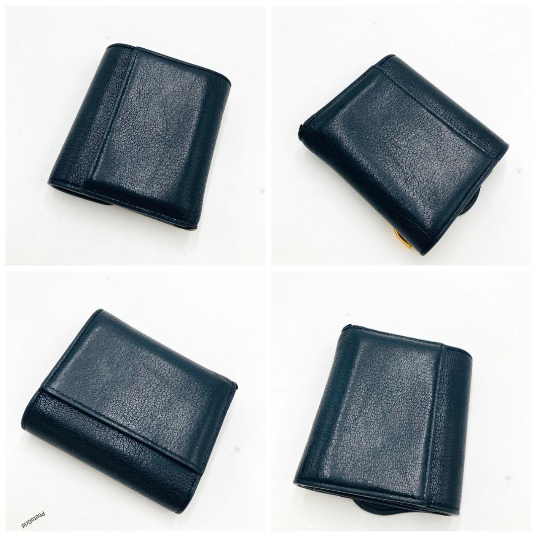 Dior ディオール　ロータスウォレット　折財布　サドル　ブラック　⑥