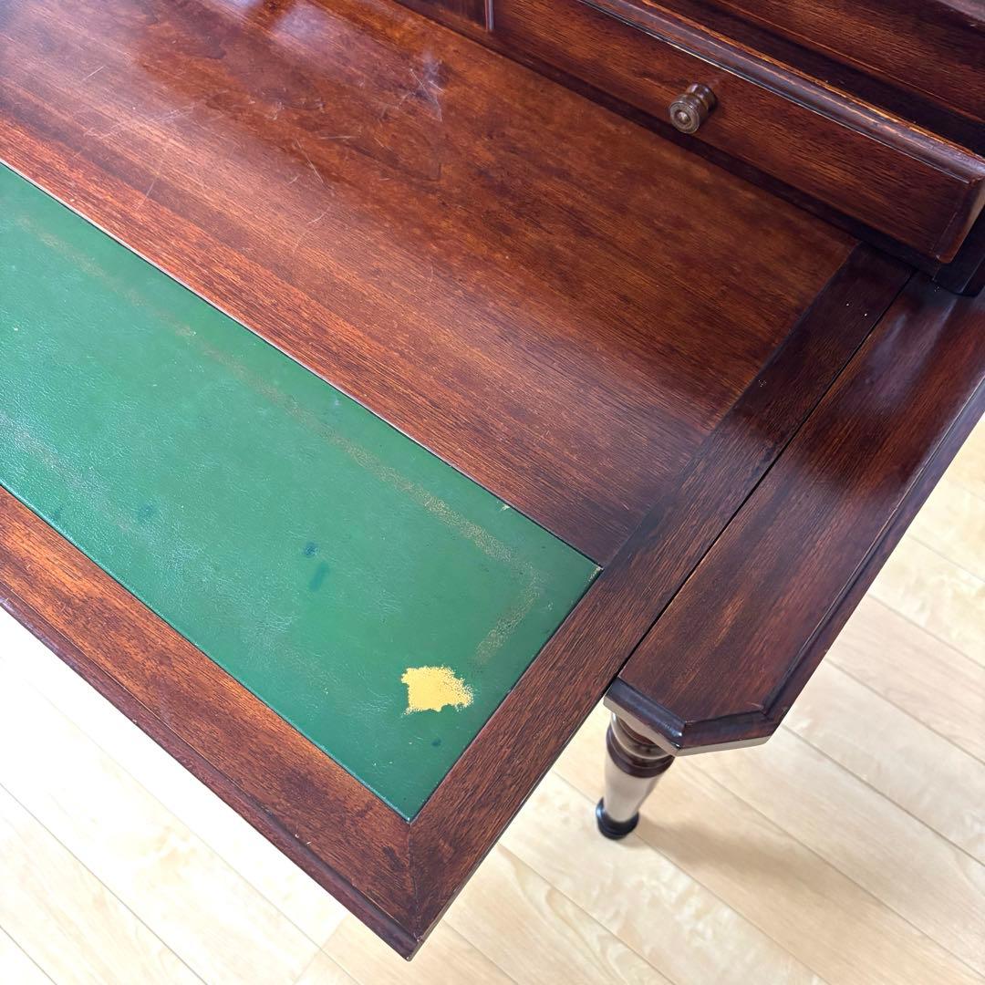 木製 ライディングデスク ビンテージ 天然木 学習机事務机 アンティーク