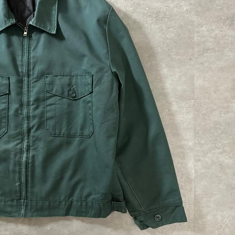 70-80s RED KAP グリーン 中綿入ワークジャケット Lサイズ 米国製