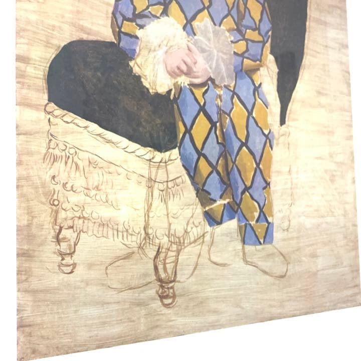 ピカソ複製画証明書付き★世界限定5,000部 道化師に扮したポール(1925年)