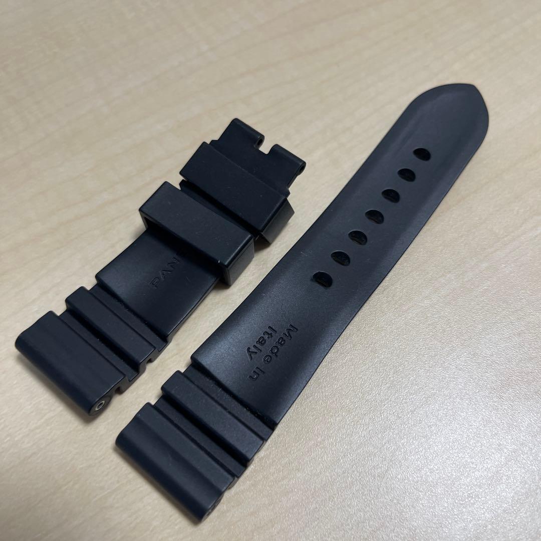 【極美品】パネライ 純正 カウッチュー アコーディオン ラバーベルト 44mm