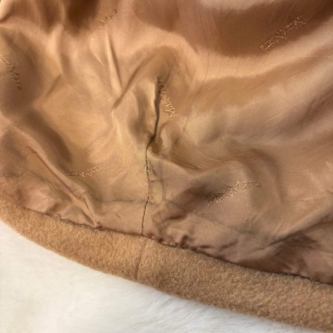 MaxMara マックスマーラ 白タグ キャメルヘアー ロング チェスターコート