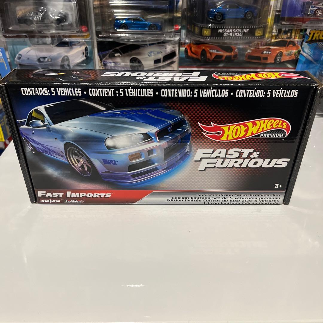 Hot Wheels Fast & Furious 5台セット