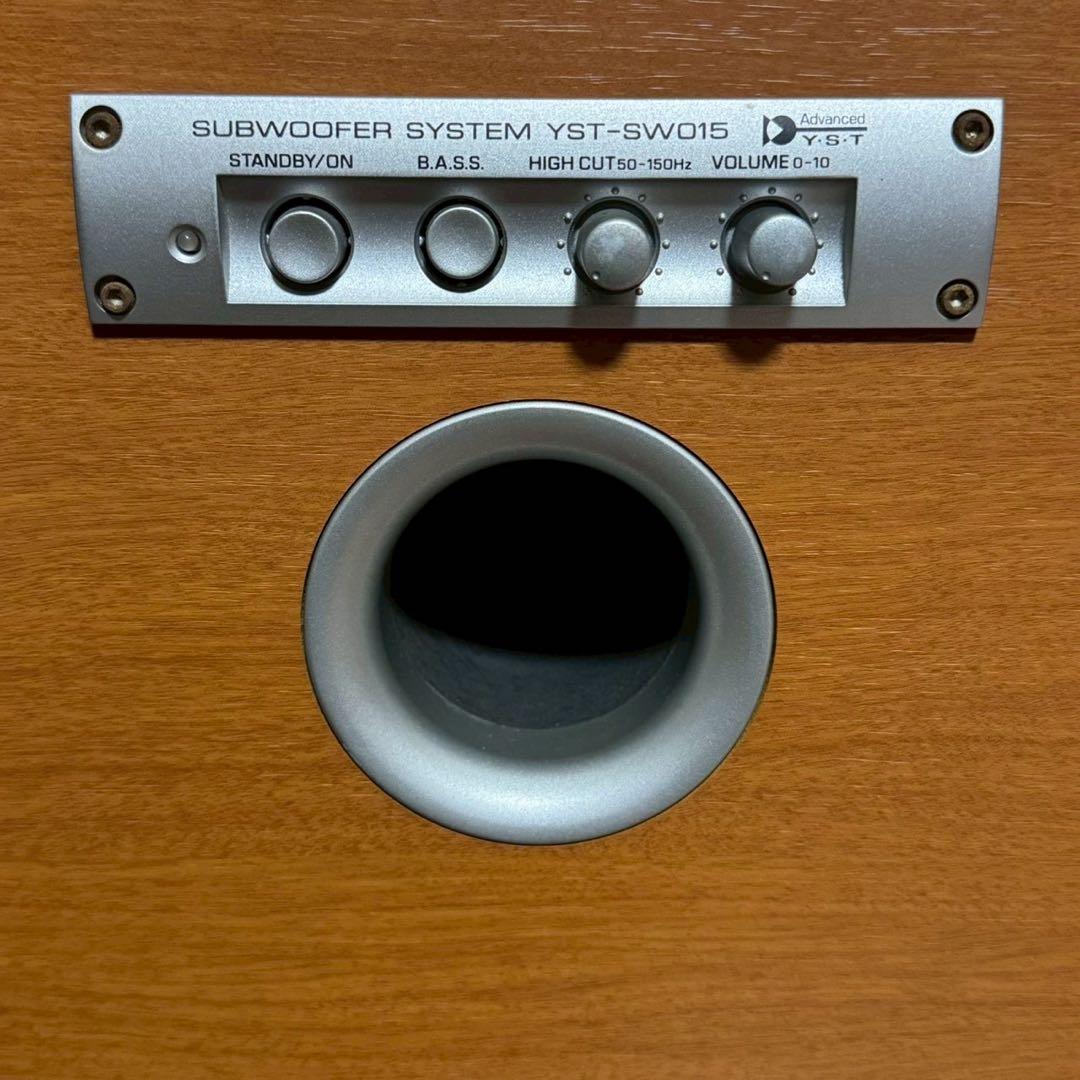 YAMAHA YST-SW015　サブウーファー　ヤマハ　木目調