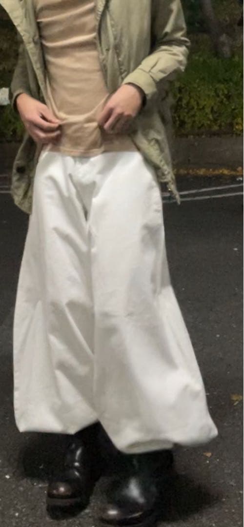 archive 00s ワイドパンツ サルエル y2k平成 白 シンヤコズカ 似