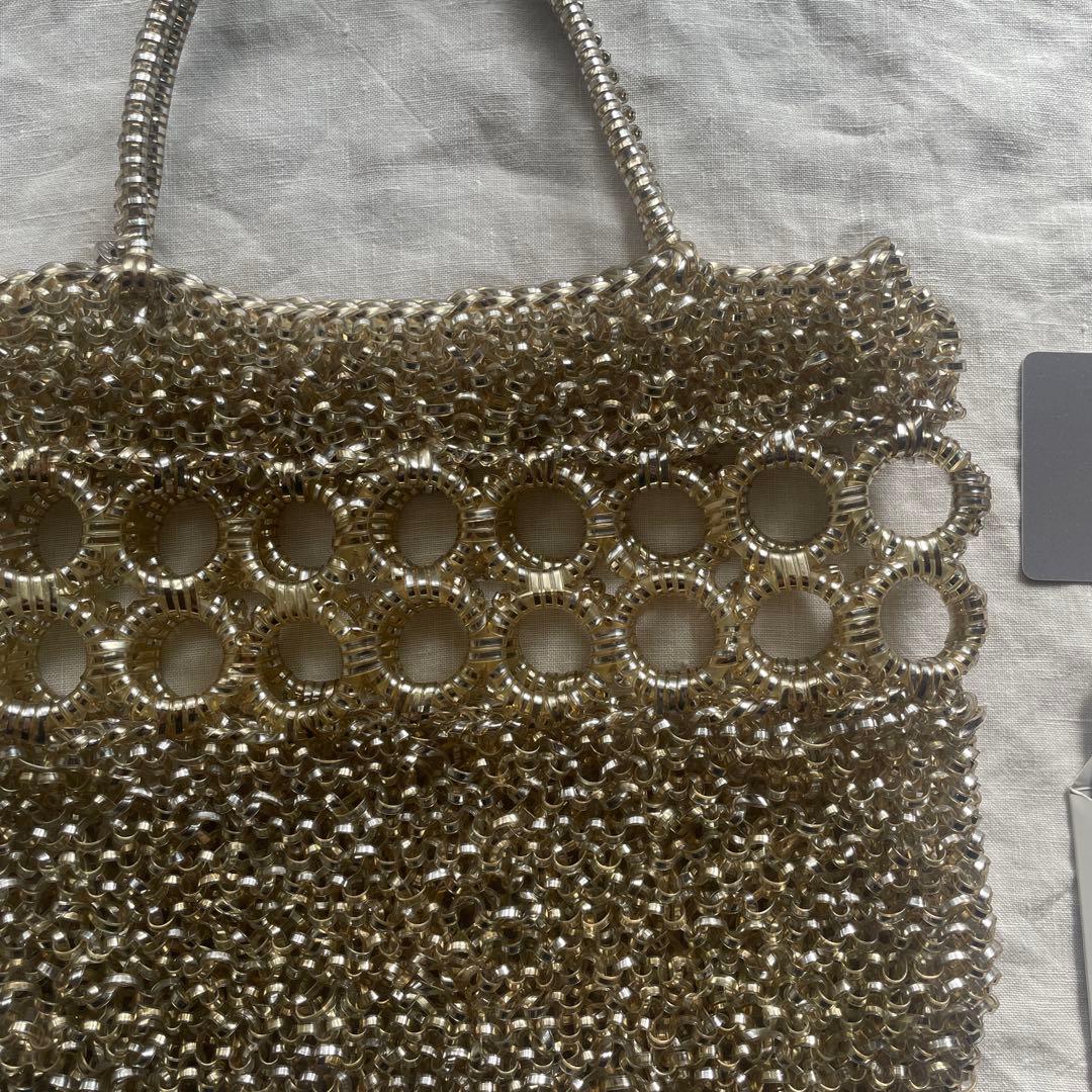 ANTERIMA アンテプリマ　ワイヤーバック　美品　シャンパンゴールド