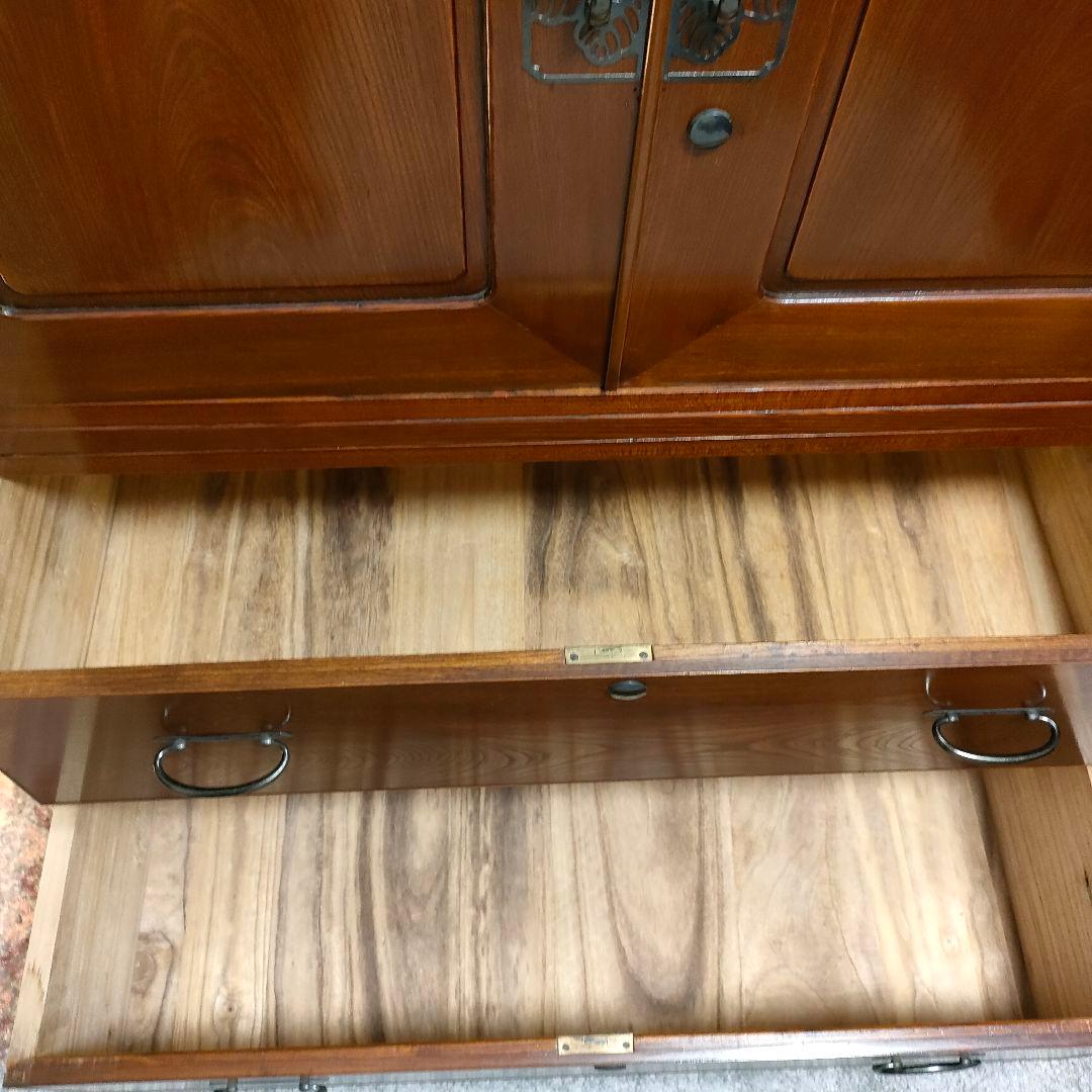 昭和レトロ ヴィンテージ和箪笥 時代家具 鍵2本付き