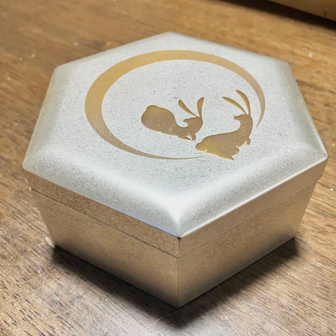 箔一 月兎　小箱　シルバー