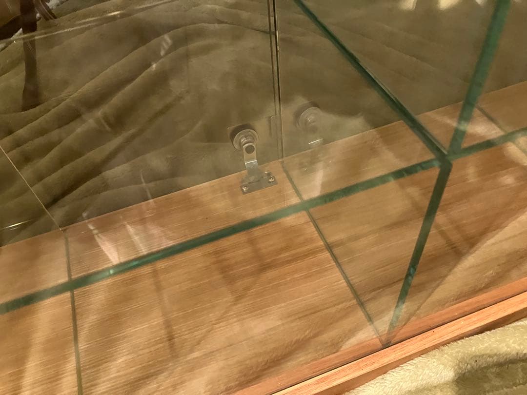 【引き取り限定】 ウッド×ガラス製ディスプレイ　ショーケース 店舗用