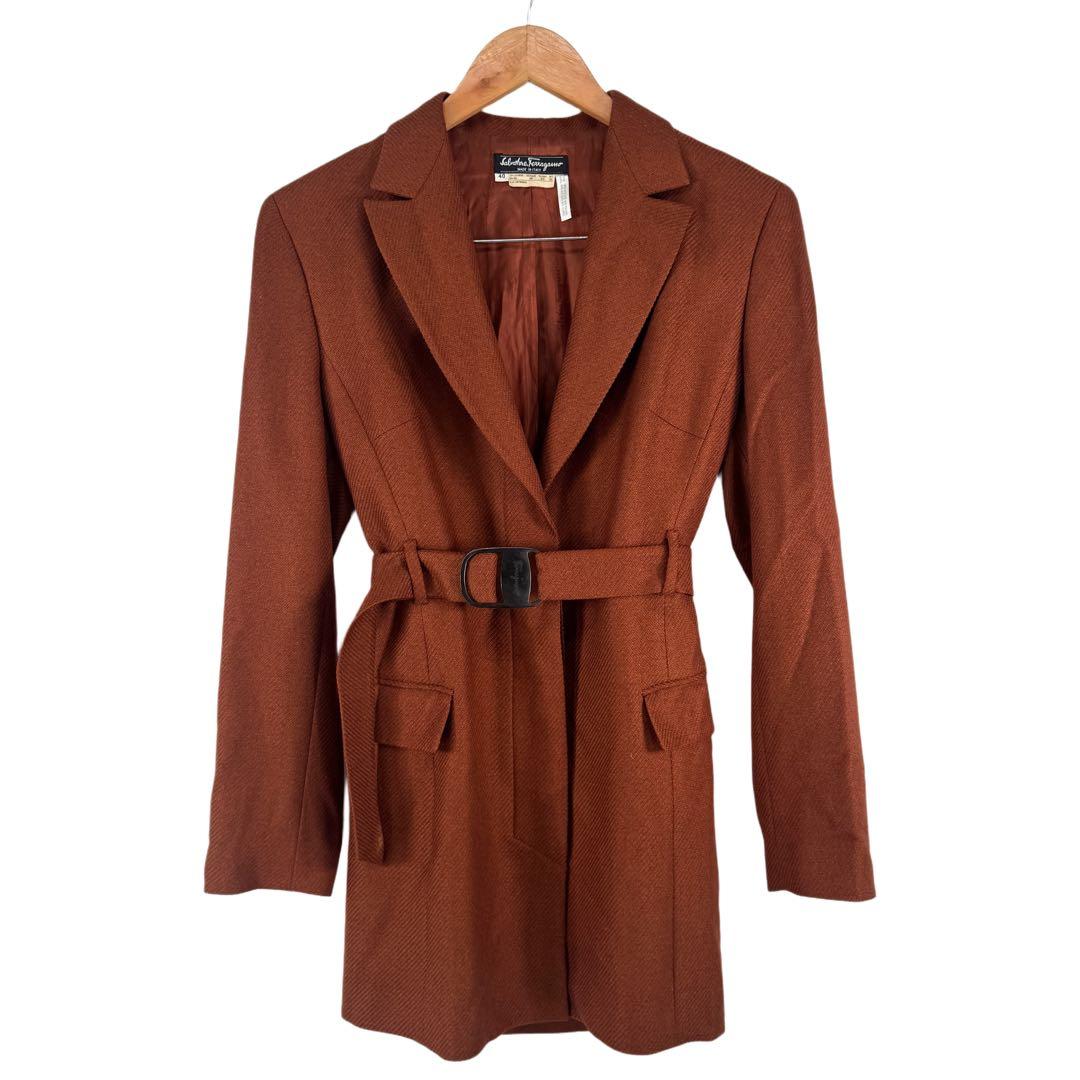 イタリア製 FERRAGAMO フェラガモ コート サイズ40