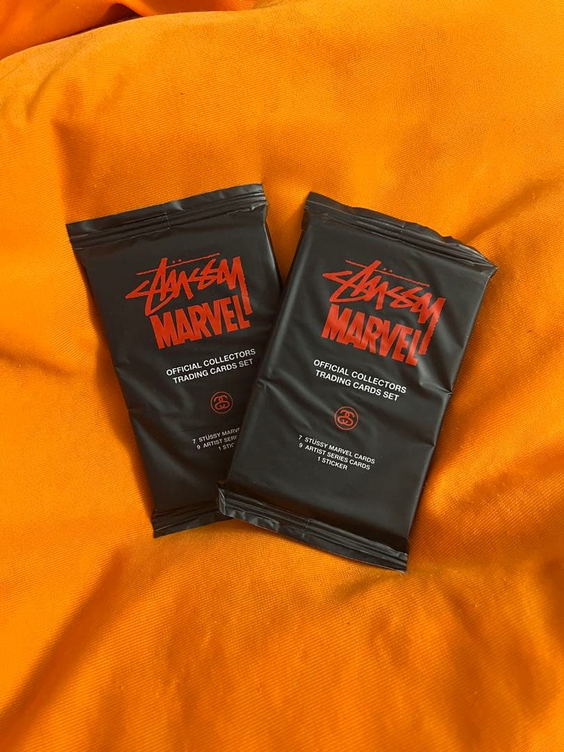 激レア！ステューシー×マーベルのコラボトレーディングカード！未開封！２つ！