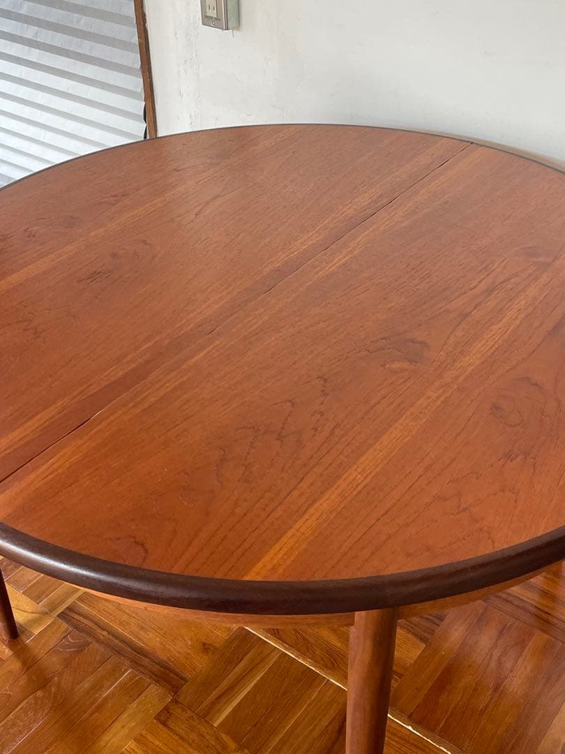 イギリス ヴィンテージ G PLAN ラウンド エクステンション テーブル