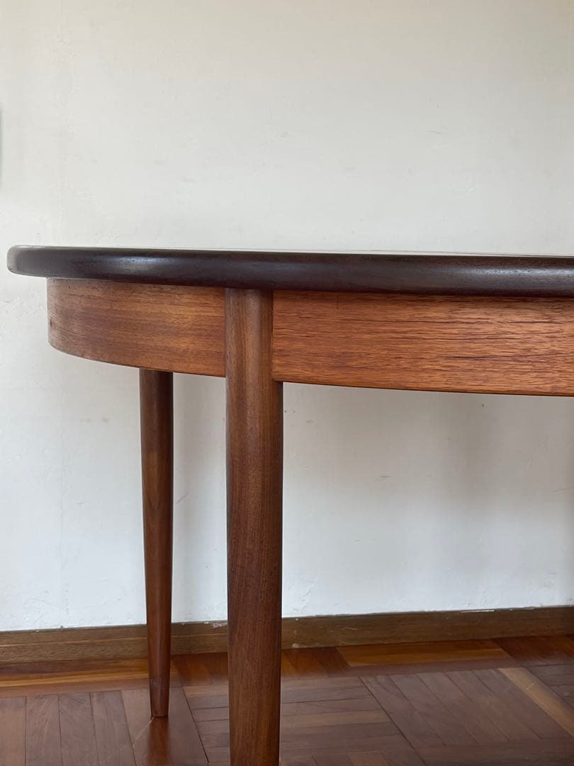 イギリス ヴィンテージ G PLAN ラウンド エクステンション テーブル