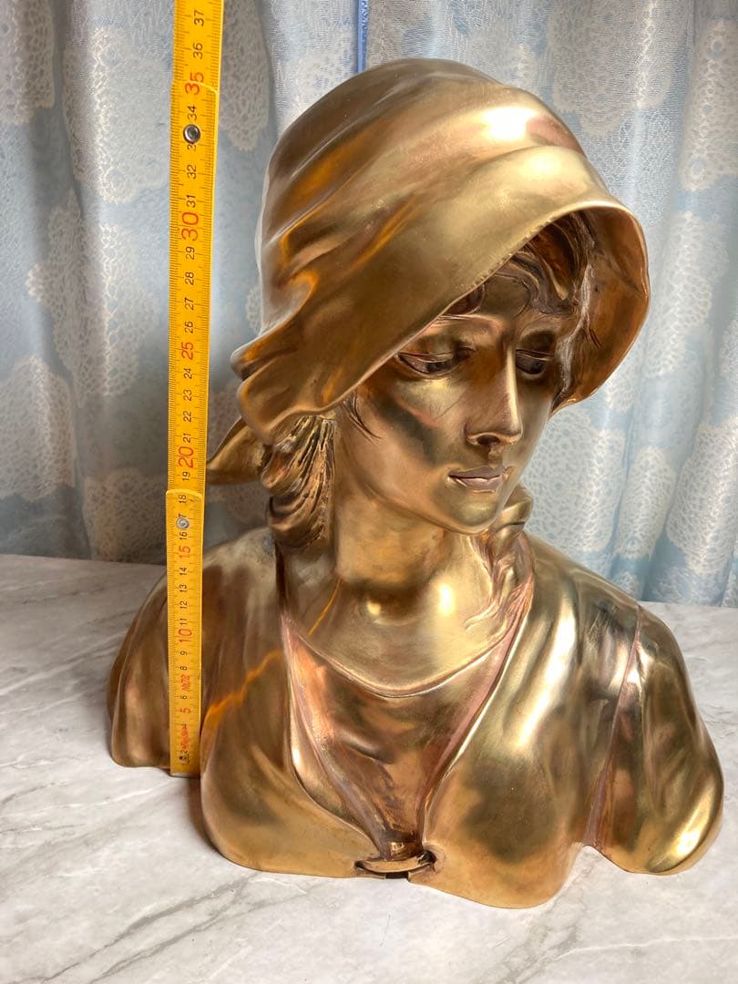 A.GORI　 真鍮製　女性胸像