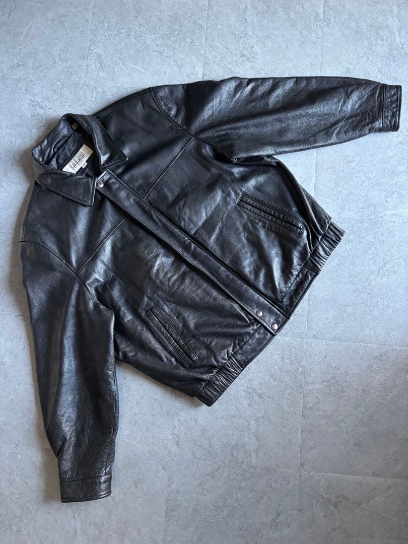 菖己様 JOSEPH&FEISS レザージャケット ブラック L 本革 美品