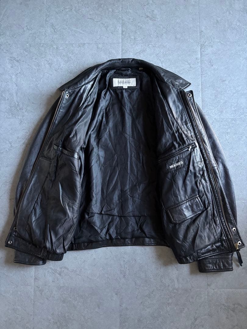 菖己様 JOSEPH&FEISS レザージャケット ブラック L 本革 美品