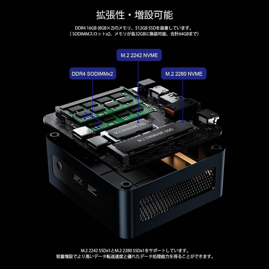 新品❤️ ミニPC AMD Ryzen5 5625U 6コア12スレッド 高性能