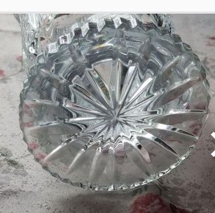 ブランドVITRONハンドカットのクリスタルフラワーガラスフラワーベース