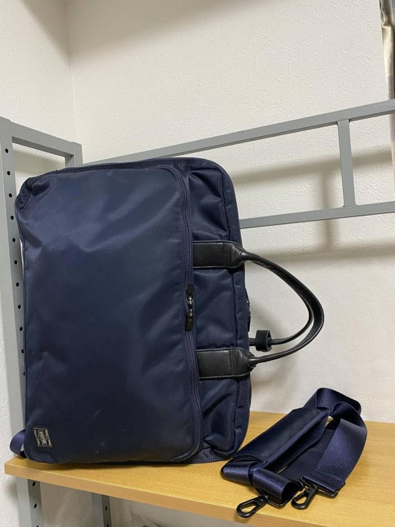 新品同様 PORTER TIME タイム 3WAY ブリーフケース 2層式