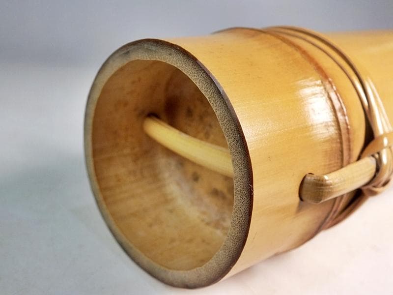 ☆ 三世 早川 尚古斎 嘉代似花筒 共箱 大きな作 高さ54cm!! ☆6B4