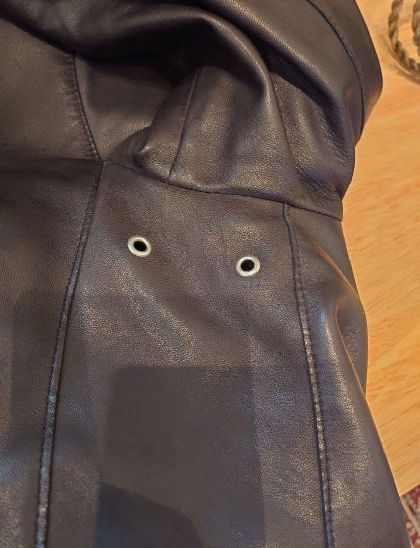 N*n様 秋冬 デラン Delan 国内正規品ウォッシュドラムレザーライダースジ