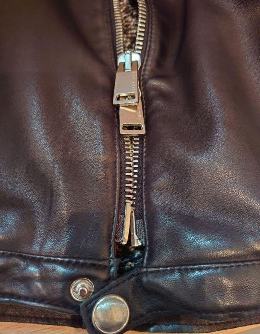 N*n様 秋冬 デラン Delan 国内正規品ウォッシュドラムレザーライダースジ