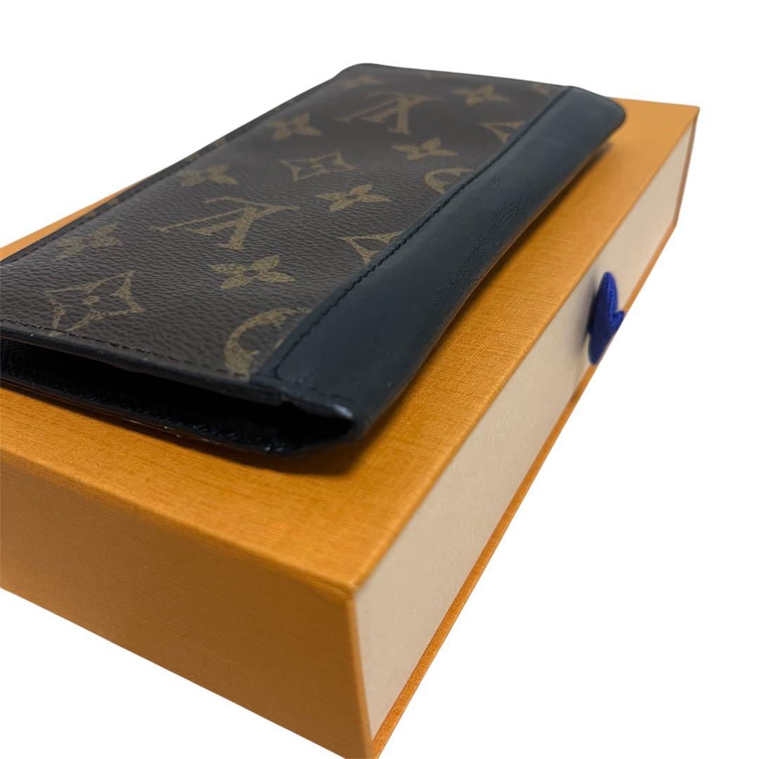 【財布】ルイヴィトン モノグラムマカサー ポルトフォイユ タノン 2つ折長財布