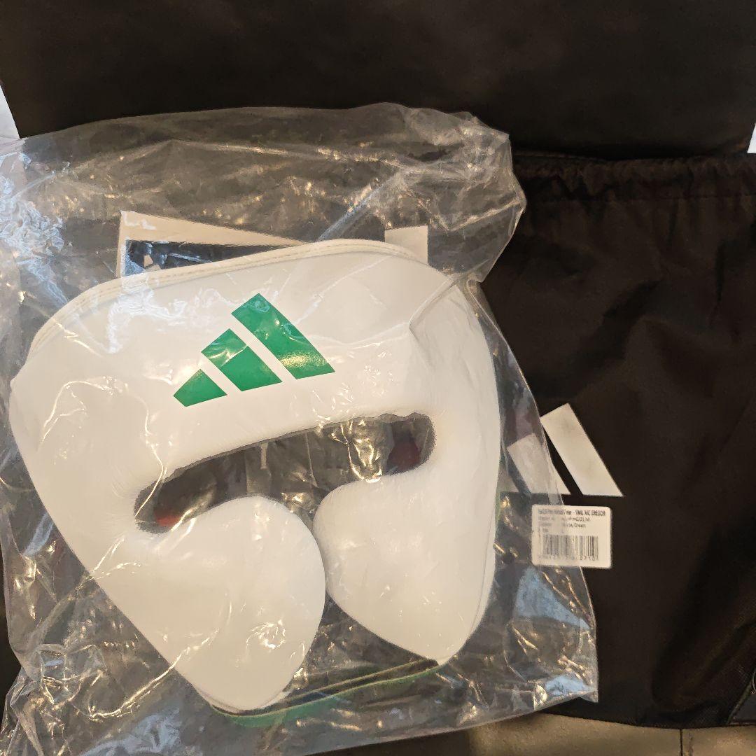 新品未使用☆マクレガーadidas ヘッドギア ホワイト　サイズL