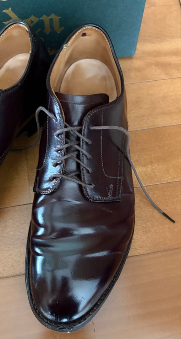 Alden 5350 9D プレーントゥ モディファイド コードバン オールデン