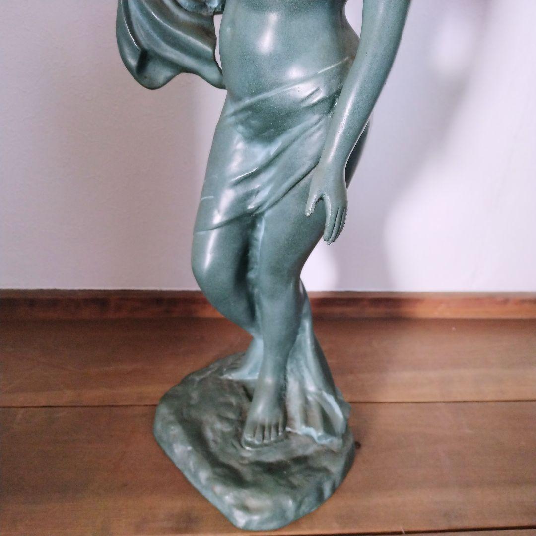ブロンズ像　裸婦像　置物　裸婦像　女性　裸婦　青緑色　　56cm　8.5kg