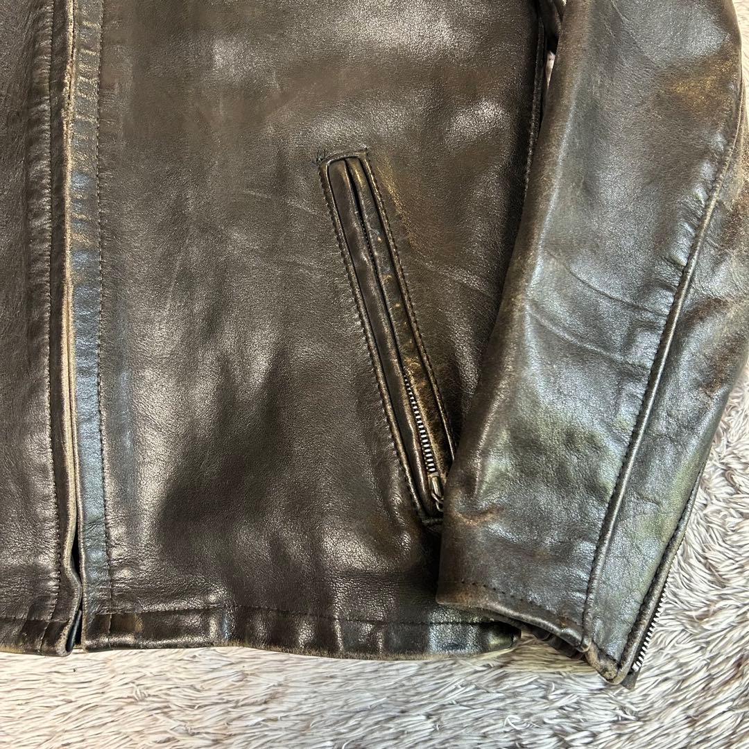 Schott ショットレザージャケット ライナー付き　シングルライダース　36㌅