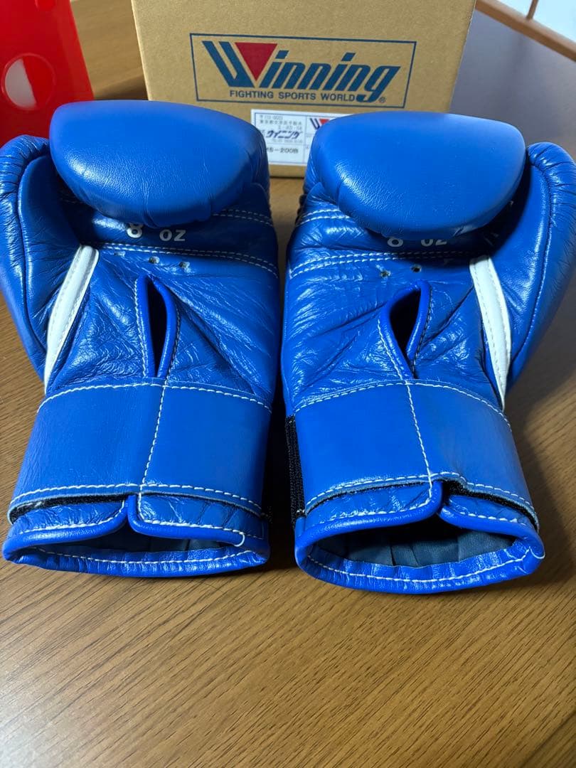 期間限定Winning ボクシンググローブ 8oz 青 マジックテープ