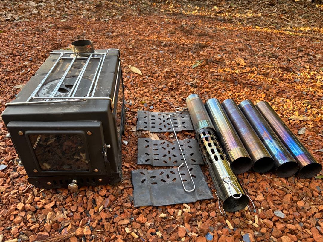 SENQI ペレット薪ストーブ　二回使用　ブラック