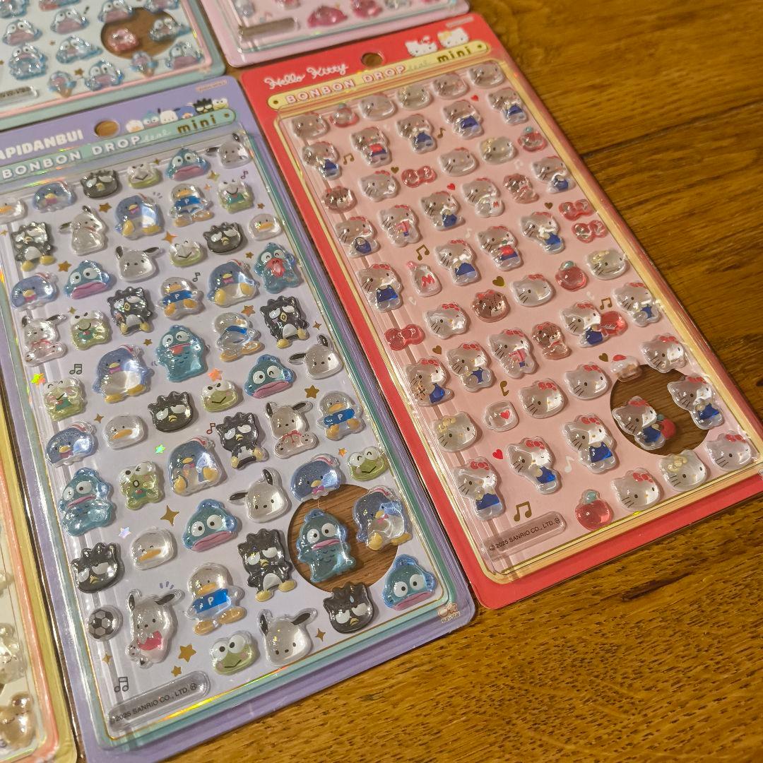 ボンボンドロップシール　mini【確実正規品】8種セット　サンリオ　コンプリート