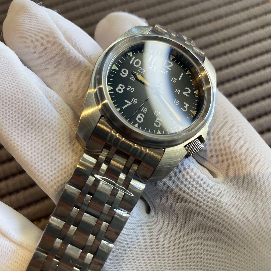 新品 ミリタリーウォッチ 米軍 サファイアガラス パイロット
