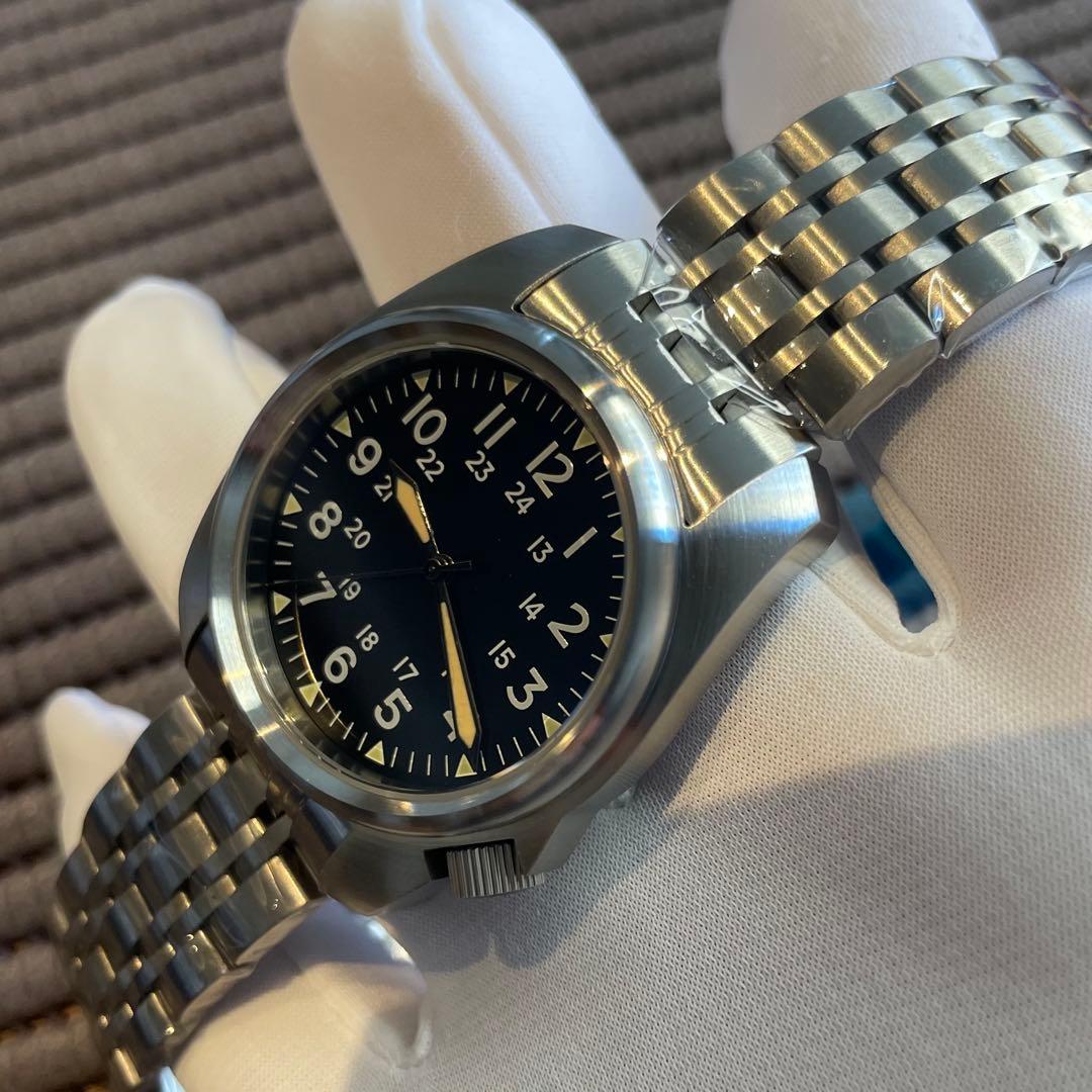 新品 ミリタリーウォッチ 米軍 サファイアガラス パイロット