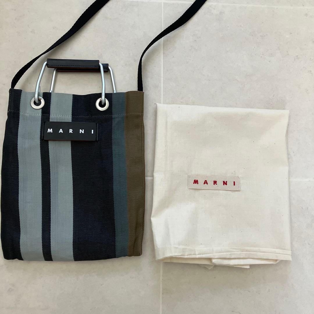 マルニ☆★マルニフラワーカフェ　ショルダーバッグ♪♪ストライプ