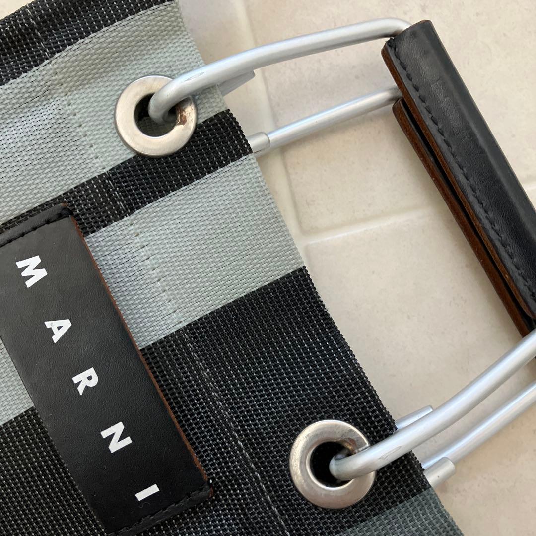 マルニ☆★マルニフラワーカフェ　ショルダーバッグ♪♪ストライプ