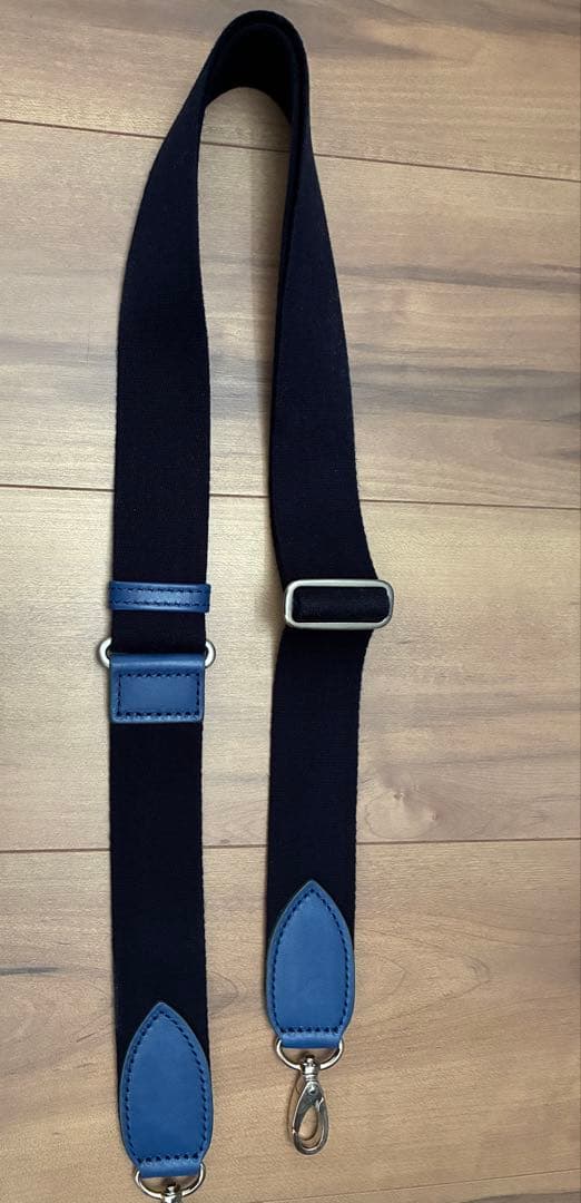 美品　DEUX MONCX ビジネスバッグ 2way レザー ブルー