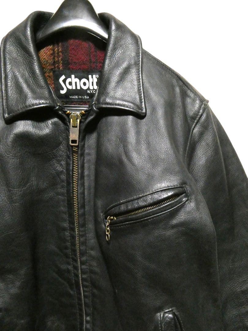 ビッグサイズ40！ハイウェイマンタイプ！ショット681襟付トラッカージャケット