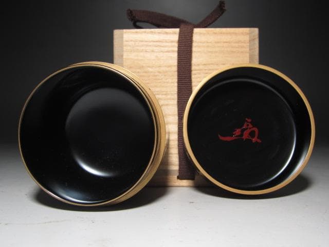 ★　中村宗哲　桜川蒔絵　雪吹　遠州流　12世　小堀宗慶花押がございます★x560