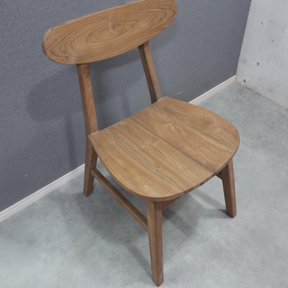 チークチェア（ナチュラル）　ダイニングチェア　無垢　teak シンプル