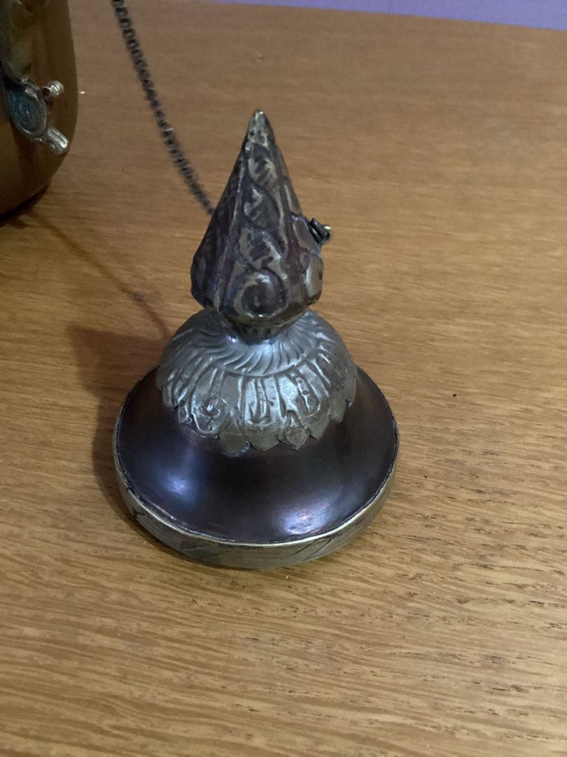 ビィンテージ　水差し　ティーポット　銅　真鍮