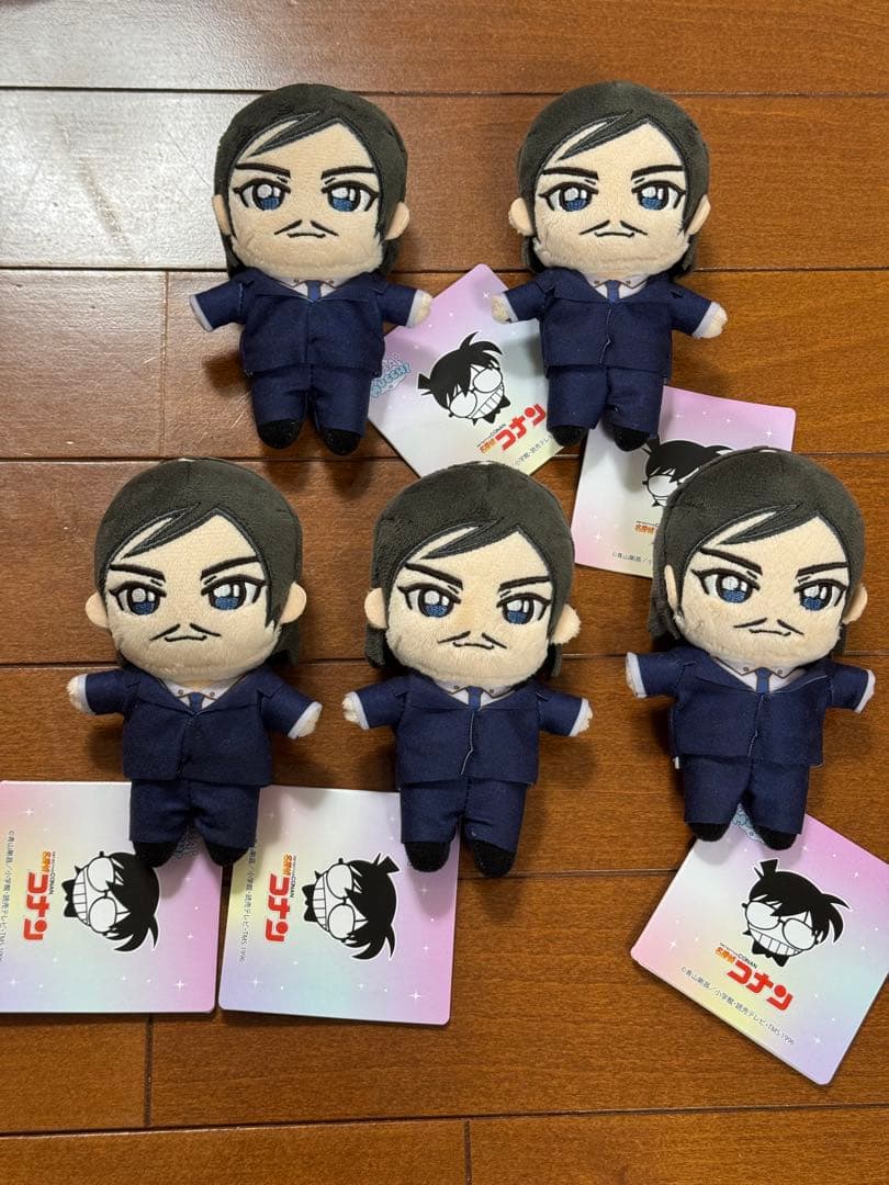 名探偵コナン 諸高明ぬいぐるみ5体セット