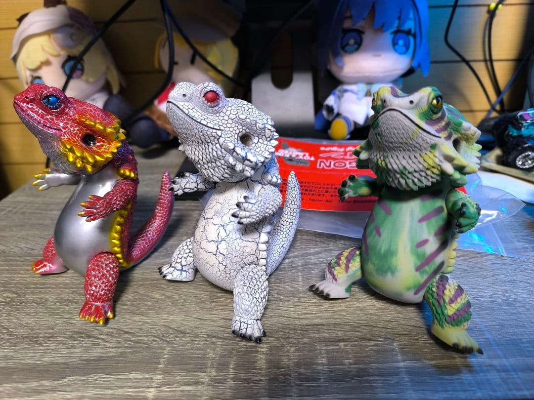 フトアゴン　ソフビ　3体セット