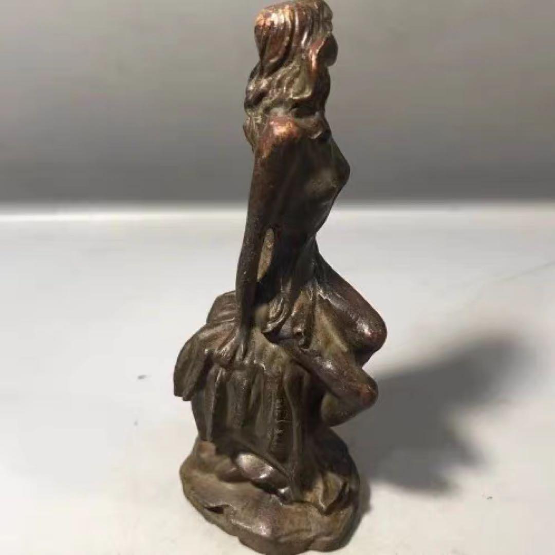 希少　ビンテージ　女神　オブジェ　置物　銅製　希少品　美女　西洋