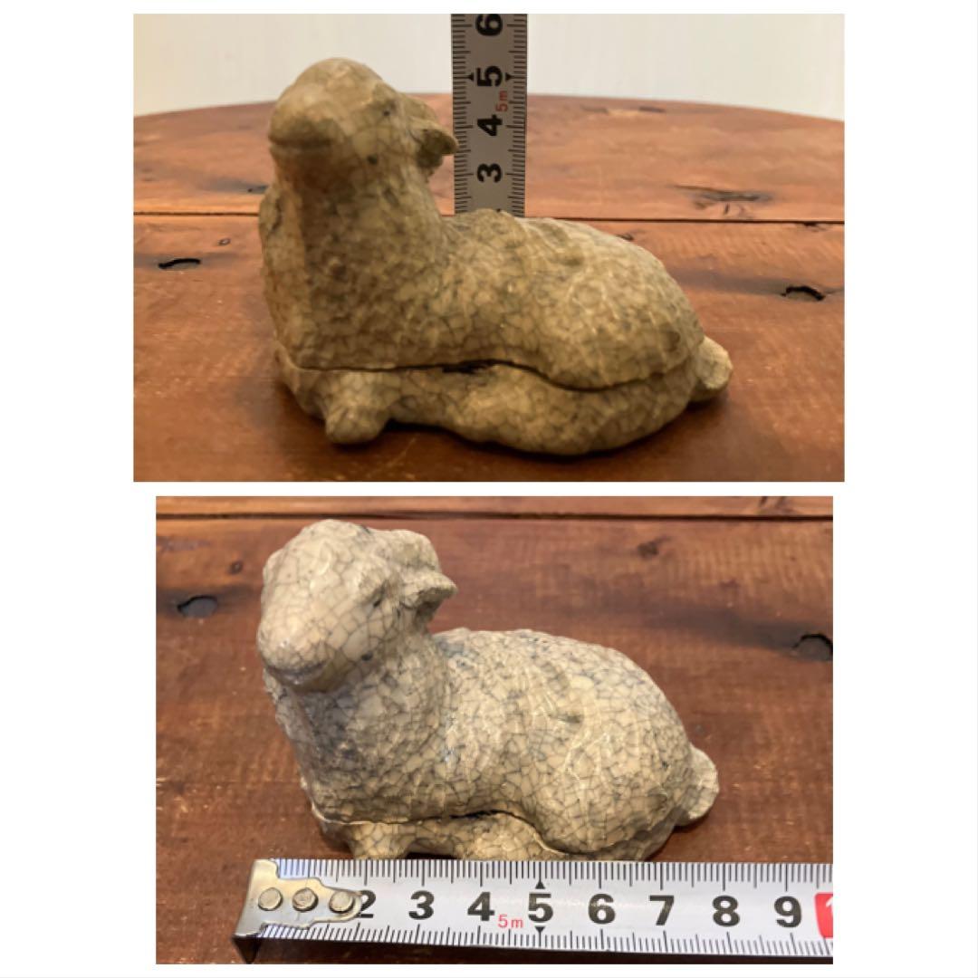 肌艶抜群！時代物の羊型香合◇茶道具◇煎茶道具◇香道具◇古美術◇陶磁器◇古道具