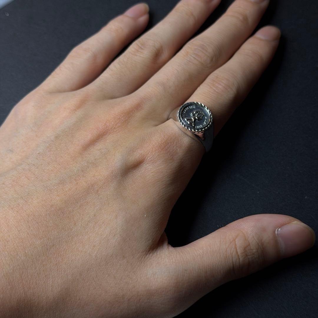 シルバー925 silver エリザベス女王リング/軽研磨仕上げ/21号